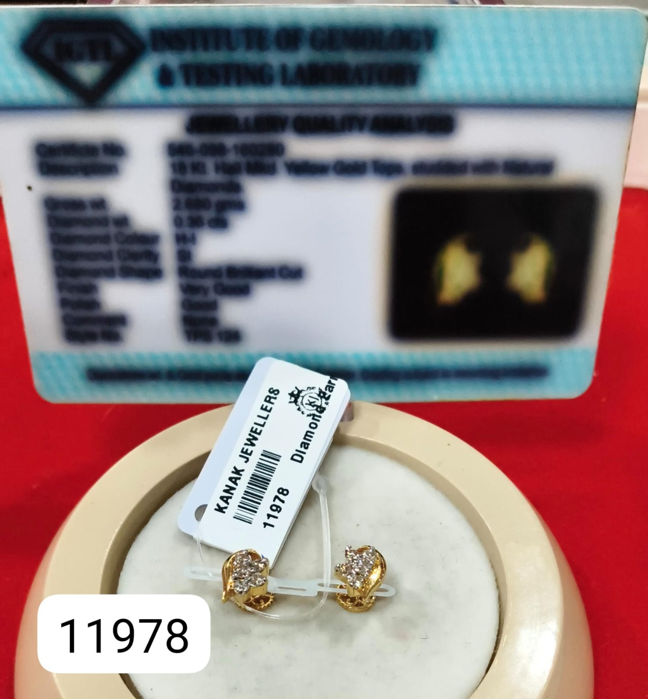 Diamond Earrings Gold 18k