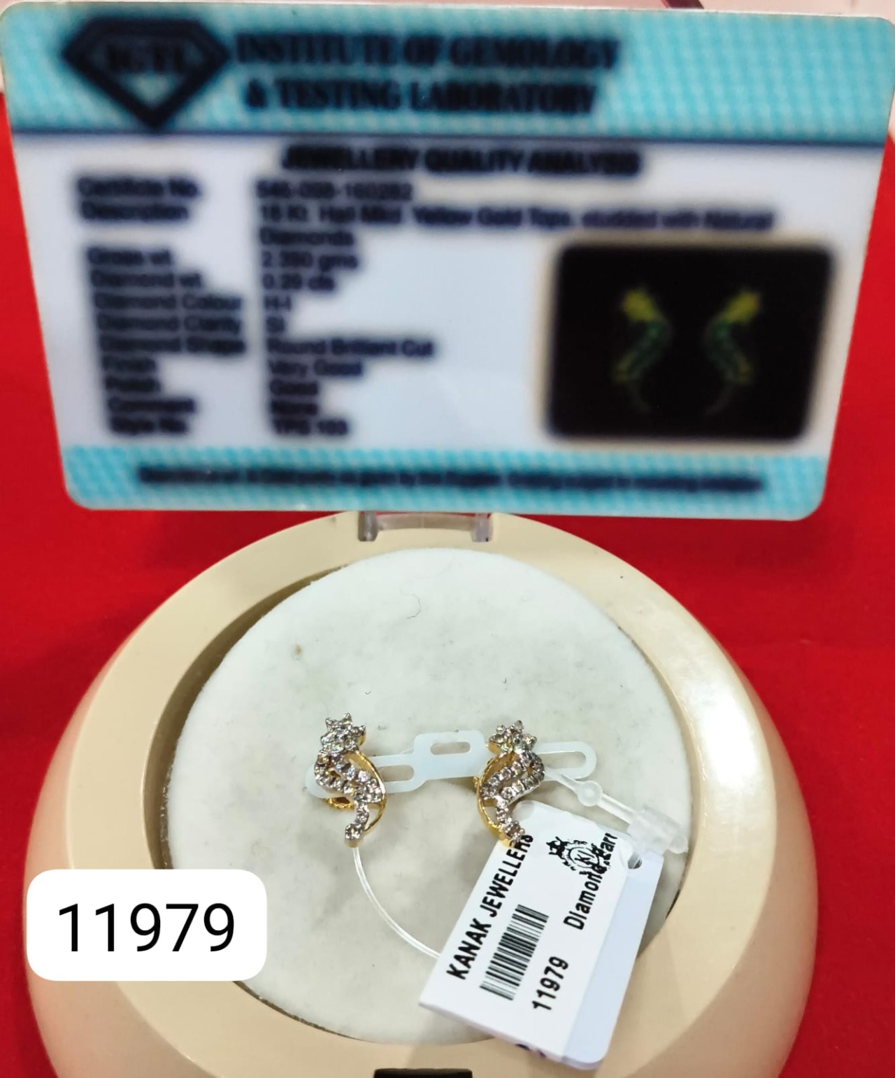 Diamond Earrings Gold 18k